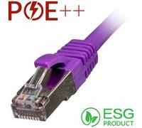 Cablenet 1m Cat6a RJ45 Violet S/FTP LSOH 26AWG Snagless Booted Patch L