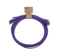 Cablenet 1m Cat6a RJ45 Violet S/FTP LSOH 26AWG Snagless Booted Patch L