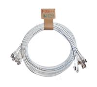 Cablenet 1m Cat6a RJ45 White S/FTP LSOH 26AWG Snagless Booted Patch Le