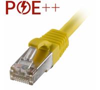 Cablenet 1m Cat6a RJ45 Yellow S/FTP LSOH 26AWG Snagless Booted Patch L