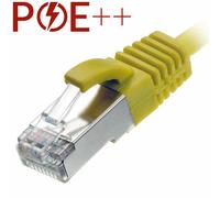 Cablenet 1m Cat6a RJ45 Yellow U/FTP LSOH 30AWG Slim Snagless Booted Pa
