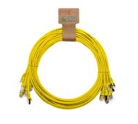 Cablenet 1m Cat6a RJ45 Yellow U/FTP LSOH 30AWG Slim Snagless Booted Pa