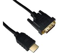 Cablenet 1m Gold HDMI 1.4b Male - DVI-D Male 1080p 24+1 30AWG Black Ca