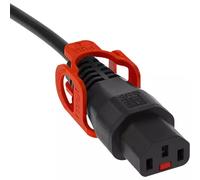 Cablenet 1m IEC C14 - IEC C13 IEC Lock + Black PVC 1.0mm Power Leads