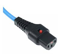 Cablenet 1m IEC C14 - IEC C13 IEC Lock Blue PVC 1.0mm Power Leads
