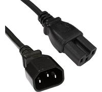 Cablenet 1m IEC C14 - IEC C15 Hot Condition Black H05RR-F 0.75mm Power