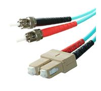 Cablenet 1m OM4 50/125 ST-SC Duplex Aqua LSOH Fibre Patch Lead InfiniB