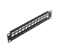 Cablenet 1u 10inch 12 Port Keystone Patch Panel