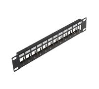 Cablenet 1u 10inch 12 Port Keystone Patch Panel