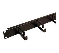 Cablenet 1u 5 Ring Cable Management Bar 65mm Rings Black