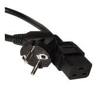 Cablenet 2.5m Right Angle Schuko - IEC C19 Black PVC 1.5mm Power Leads
