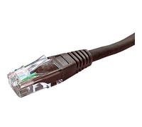 Cablenet 20m Cat5e RJ45 Brown U/UTP PVC 24AWG Flush Moulded Booted Patch Lead