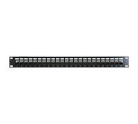 Cablenet 24 Port Cat6a 1u Unloaded Keystone Patch Panel