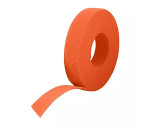 Cablenet 25m Reel x 20mm Velcro One Wrap Continuous Tape Orange
