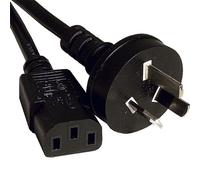 Cablenet 2m Australian (3 Pin) - IEC C13 Black PVC 0.75mm Power Leads