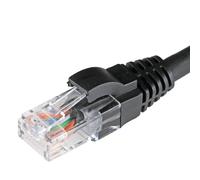 Cablenet 2m Cat5e RJ45 Black U/UTP LSOH 24AWG Snagless Booted Patch Le