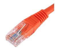 Cablenet 2m Cat5e RJ45 Orange U/UTP PVC 24AWG Flush Moulded Booted Pat