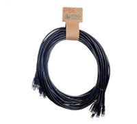 Cablenet 2m Cat6 RJ45 Black U/UTP PVC 24AWG Flush Moulded Booted Patch