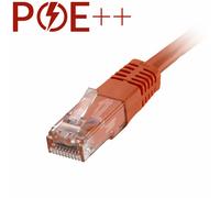 Cablenet 2m Cat6 RJ45 Orange U/UTP PVC 24AWG Flush Moulded Booted Patc