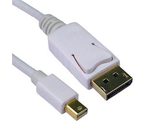 Cablenet 2m DisplayPort 1.2 Male - Mini DisplayPort Male (4Kx2K@60Hz) White PVC