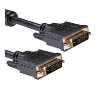 Cablenet 2m DVI-D 24+1 Dual Link 1080p Gold Male - Male 30AWG Black PV