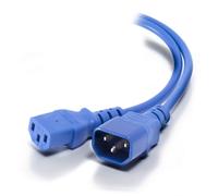 Cablenet 2m IEC C14 - IEC C13 Blue PVC 0.75mm Power Leads