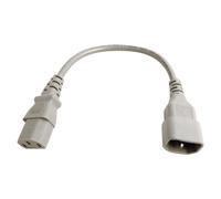 Cablenet 2m IEC C14 - IEC C13 Grey PVC 0.75mm Power Leads