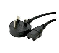 Cablenet 2m UK (13 Amp) - IEC C15 Hot Condition Black H05RN-F 1.0mm Po