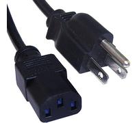 Cablenet 2m USA Plug (3 Pin) - IEC C13 Black PVC Power Leads