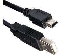 Cablenet 2m USB 2.0 Type A Male - USB Mini Type B Male Black PVC Cable