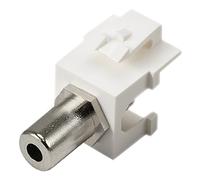 Cablenet 3.5mm Stereo Female - Female Keystone White
