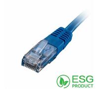 Cablenet 3m Cat5e RJ45 Blue U/UTP PVC 24AWG Flush Moulded Booted Patch