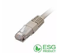 Cablenet 3m Cat5e RJ45 Grey U/UTP PVC 24AWG Flush Moulded Booted Patch