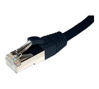 Cablenet 3m Cat6a RJ45 Black F/FTP PE External Flush Moulded Solid Patch Lead