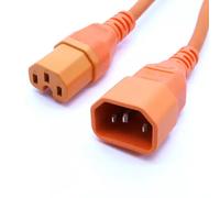 Cablenet 3m IEC C14 - IEC C15 Hot Condition Orange H05RR-F 1.0mm Power Leads