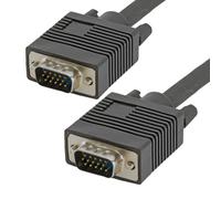Cablenet 3m SVGA DDC2 HD15 Male - Male Black PVC Cable