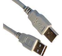 Cablenet 3m USB 2.0 Type A Male - USB 2.0 Type A Male Beige PVC Cable