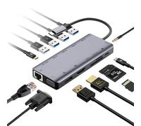 Cablenet 40-4113 laptop dock/port replicator Wired USB 3.2 Gen 2 (3.1 Gen 2) Type-C Silver