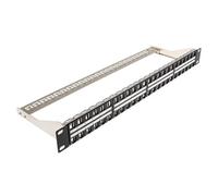 Cablenet 48 Port Cat6a 1u Unloaded Keystone Patch Panel