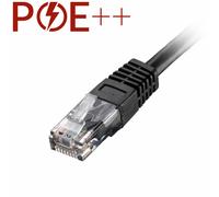 Cablenet 4m Cat6 RJ45 Black U/UTP PVC 24AWG Flush Moulded Booted Patch