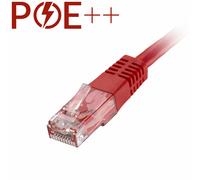 Cablenet 4m Cat6 RJ45 Red U/UTP PVC 24AWG Flush Moulded Booted Patch L