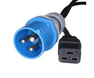 Cablenet 5m 16Amp Commando - IEC-C19 Black PVC 1.5mm Power Lead. Cable length: 5 m Connector 1: IEC 309 Connector 2: C19 coupler Cable type: H05VV-F
