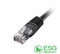 Cablenet 5m Cat5e RJ45 Black U/UTP PVC 24AWG Flush Moulded Booted Patc