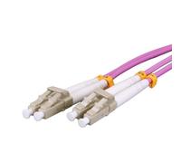Cablenet 5m OM3 50/125 LC-LC Duplex Violet LSOH Fibre Patch Lead