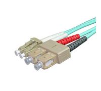 Cablenet 5m OM3 50/125 LC-SC Duplex Aqua LSOH Fibre Patch Lead