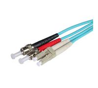 Cablenet 5m OM3 50/125 LC-ST Duplex Aqua LSOH Fibre Patch Lead