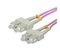 Cablenet 5m OM3 50/125 SC-SC Duplex Violet LSOH Fibre Patch Lead