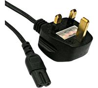Cablenet 5m UK (3 Amp) - IEC C7 Figure of 8 Black PVC 0.75mm Power Lea