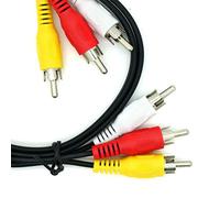 Cablenet 5m Video/Audio 3 x RCA Plug - Plug Black PVC Cable