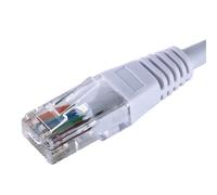 Cablenet 6m Cat5e RJ45 White U/UTP PVC 24AWG Flush Moulded Booted Patc